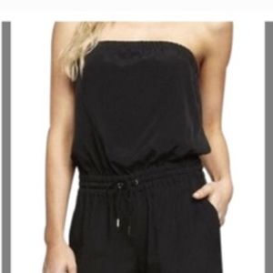 Black Express Strapless Jumpsuit M